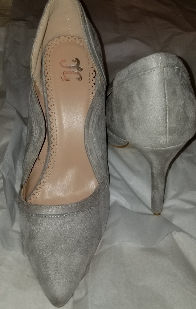 Light gray stilettos